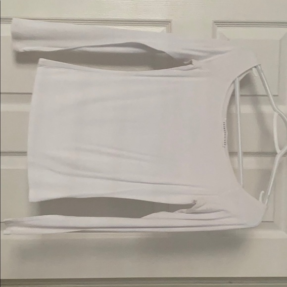 Mendocino Tops - Mendocino White Off the Shoulder Top